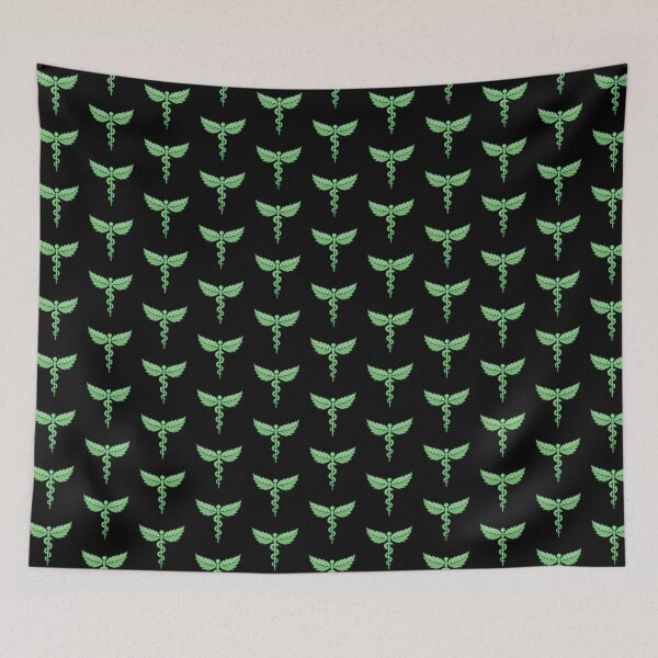 Item preview, Caduceus with leaves pattern designed and sold by sifis.
