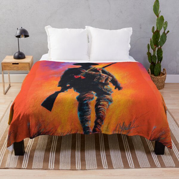 Item preview, Soldier Standing in Field Oil Painting designed and sold by Piotrek0001.