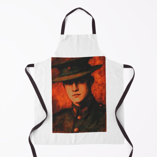 Item preview, Red Tinted Officer Portrait Vintage Style designed and sold by Piotrek0001.