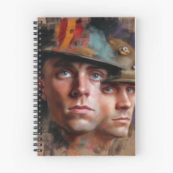 Item preview, Two Soldiers Faces Painted Portrait designed and sold by Piotrek0001.