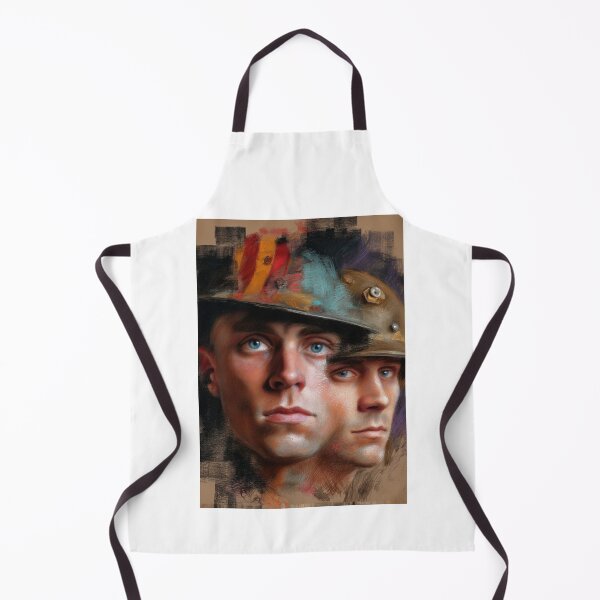 Item preview, Two Soldiers Faces Painted Portrait designed and sold by Piotrek0001.