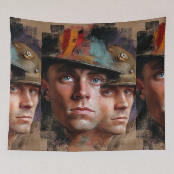 Item preview, Two Soldiers Faces Painted Portrait designed and sold by Piotrek0001.