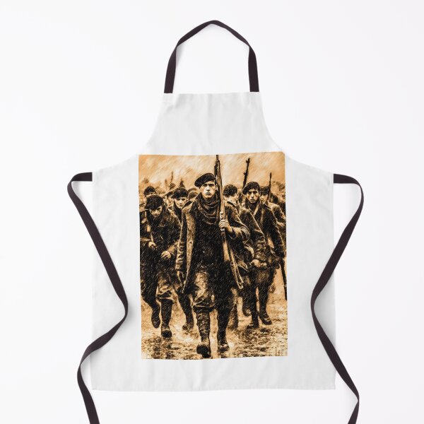 Item preview, Sepia Drawing of Marching Platoon designed and sold by Piotrek0001.
