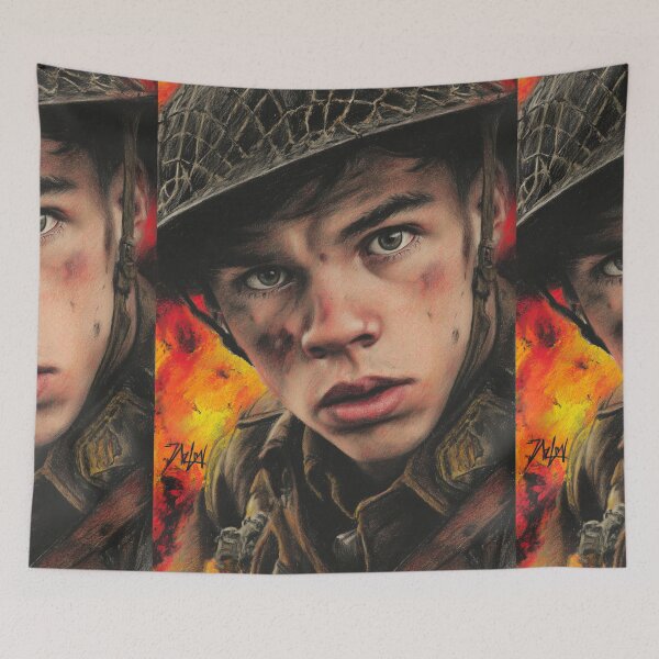 Item preview, Expressive Soldier Face Looking Up designed and sold by Piotrek0001.