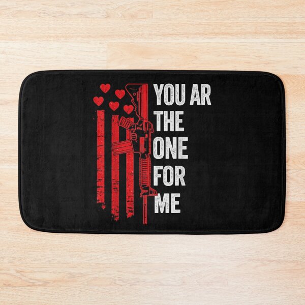 Item preview, You Are The One For Me Patriotic Rifle American Flag Hearts designed and sold by SaboCollita.
