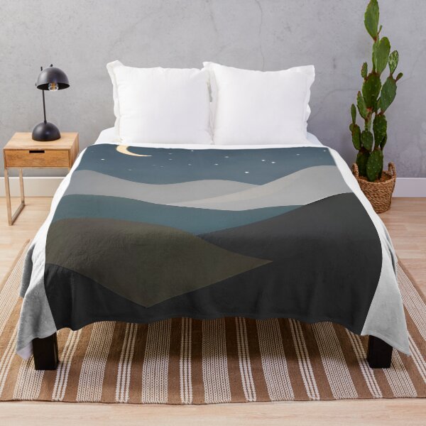Item preview, Minimalist Night Landscape Wall Art – Moon & Calm Decor designed and sold by Minimal Calm.