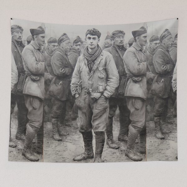 Item preview, Group of Soldiers Vintage B&W Photo Style designed and sold by Piotrek0001.