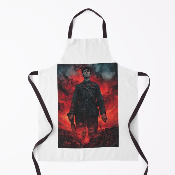 Item preview, Dark Soldier Silhouette Against Red Sky designed and sold by Piotrek0001.