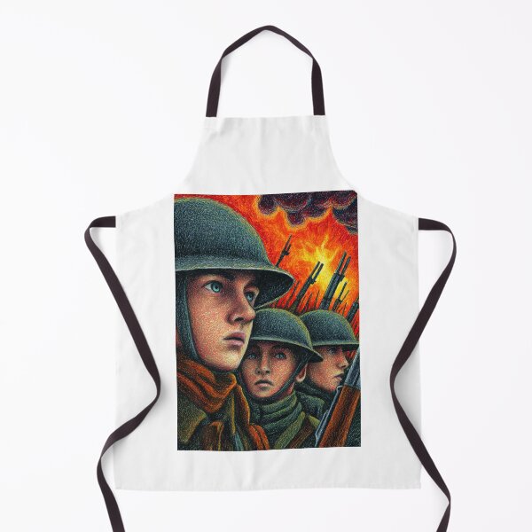 Item preview, Soldiers Faces Looking at Fire Art designed and sold by Piotrek0001.