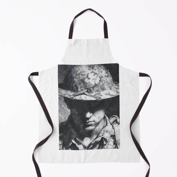 Item preview, Detailed Charcoal Sketch of Soldier Face designed and sold by Piotrek0001.