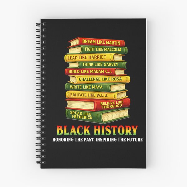 Item preview, Black History Month Honoring The Past Inspiring The Future Book Stack designed and sold by SaboCollita.