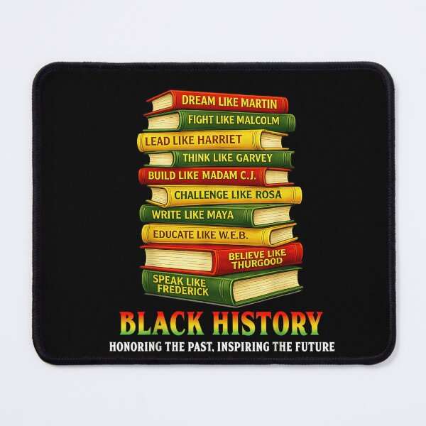 Item preview, Black History Month Honoring The Past Inspiring The Future Book Stack designed and sold by SaboCollita.