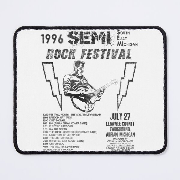 Item preview, Southeast Michigan Rock Festival Sem 1996 South East July 27 Lenawee Country Fairground Arian Michigan designed and sold by WezoDesigns.