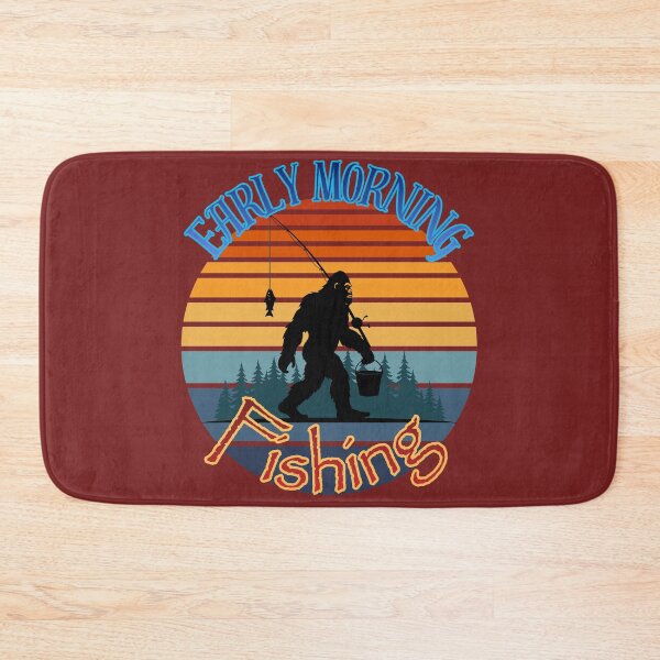 Item preview, Early Morning Fishing (Bigfoot) designed and sold by Tripp Art Studio.