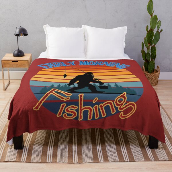 Item preview, Early Morning Fishing (Bigfoot) designed and sold by Tripp Art Studio.