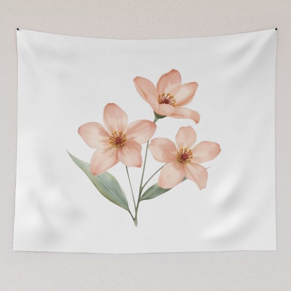 Item preview, Magnolia Watercolor Botanical Wall Art – Soft Pink Floral Home Decor designed and sold by sana designer.