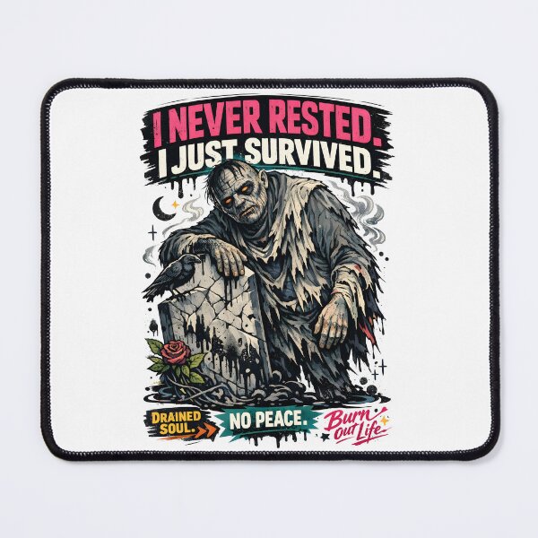 Item preview, I Never Rested I Just Survived Revenant Vampire Gothic Burnout Art - Folklore Aesthetic Grunge Grave by Vivaan Studio designed and sold by Vivaan Studio.
