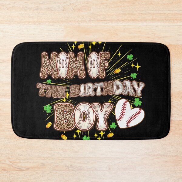 Item preview, Mom of the Birthday Boy Baseball Leopard Patrick's Day Shirt designed and sold by KIROSALS.