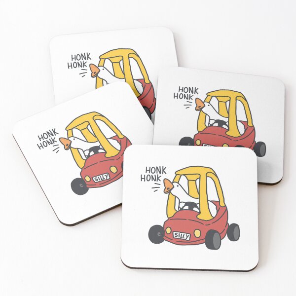 Item preview, Silly Goose Car Red Honk Honk  designed and sold by WezoDesigns.