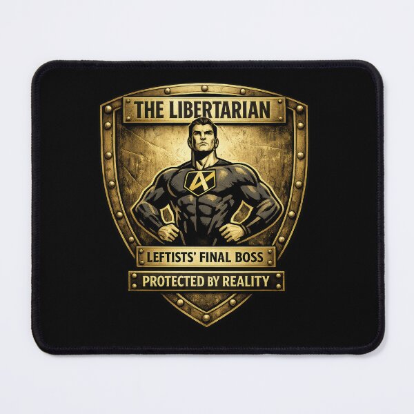 Item preview, Libertarian Superhero Shield - AnCap & Freedom Gear designed and sold by The Anti-Utopian.