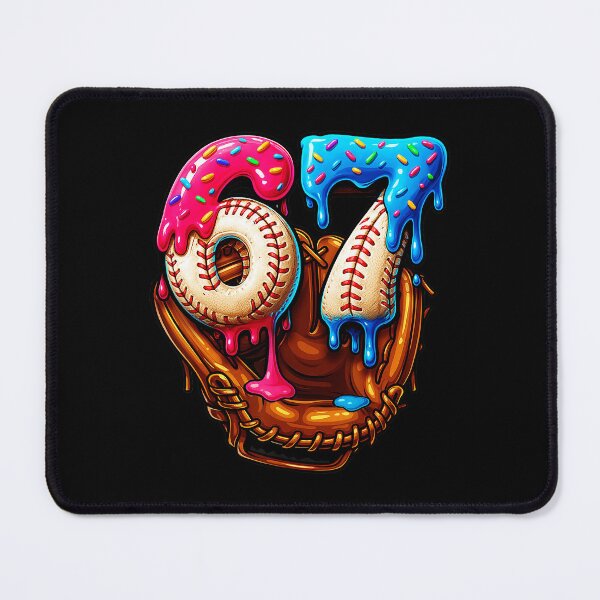 Item preview, 67 Baseball Drip Ice Cream Number Style designed and sold by miaa-artistshop.
