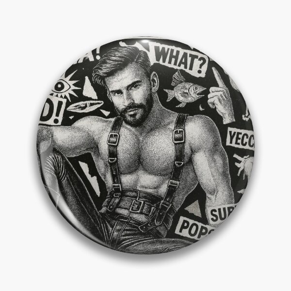 Item preview, Gay Leather Daddy Dada Berlin Pride Graphic Design designed and sold by ItsAKinkThing.
