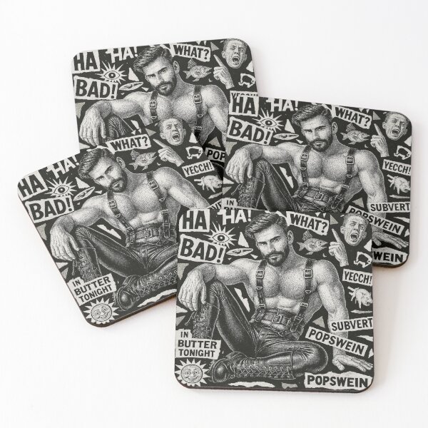 Item preview, Gay Leather Daddy Dada Berlin Pride Graphic Design designed and sold by ItsAKinkThing.