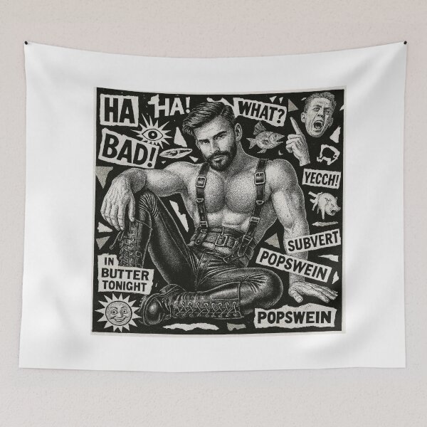 Item preview, Gay Leather Daddy Dada Berlin Pride Graphic Design designed and sold by ItsAKinkThing.