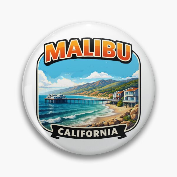 Item preview, Malibu, California - Iconic Pacific Coast designed and sold by Myra365Art.