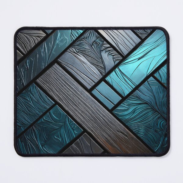 Item preview, Teal Mosaic Panels designed and sold by Kaleidoscope Print.