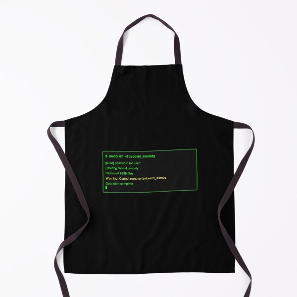 Item preview, Sudo RM Social Anxiety - Classic Terminal Geek Humor designed and sold by Rome Tech & Threads.