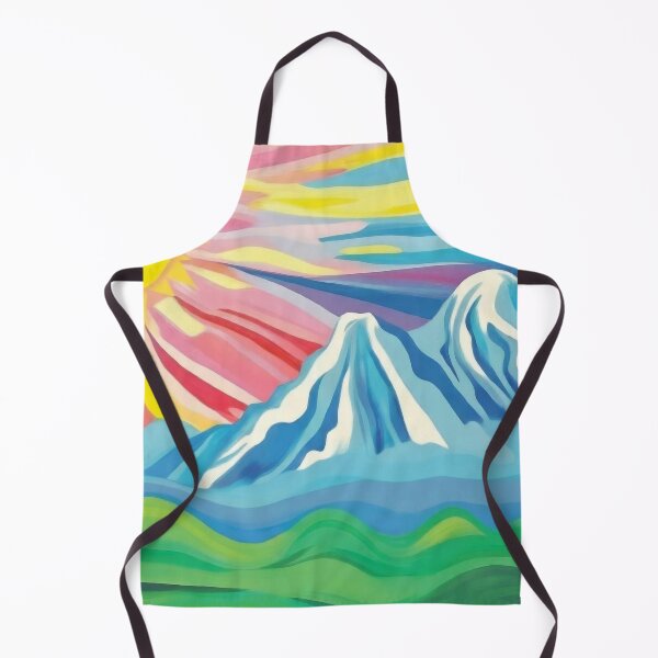 Item preview, Vibrant Sunrise Mountains Colorful Abstract Landscape designed and sold by Foxglovers Studio .