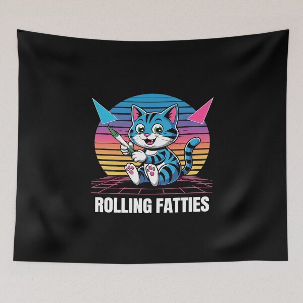 Item preview, Rolling Fatties Cat  designed and sold by joyouartArt.