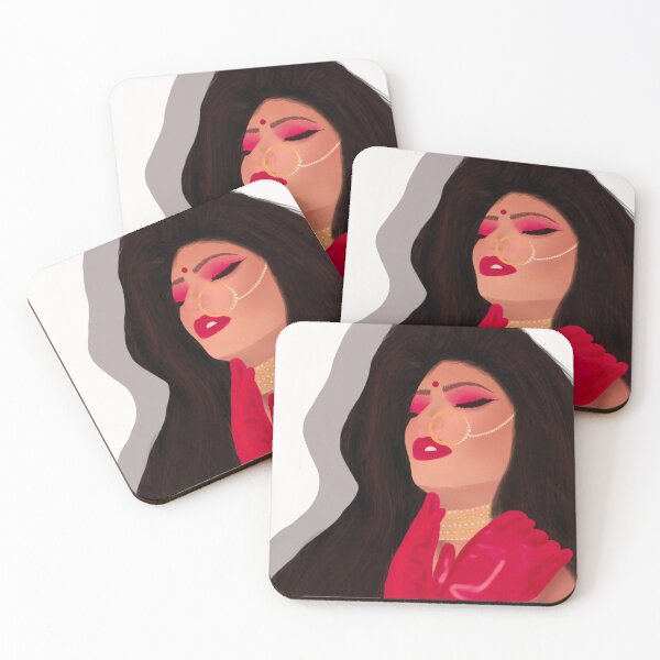 Item preview, Desi Glam Portrait Illustration designed and sold by laxshmy.