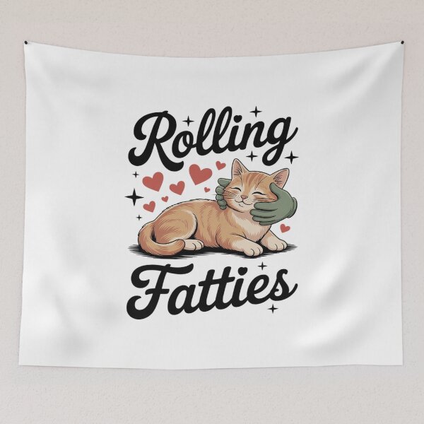 Item preview, Rolling Fatties Cat designed and sold by joyouartArt.