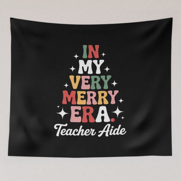 Item preview, In My Very Merry Teacher Aide Era Christmas Groovy Matching designed and sold by angolinnArt.