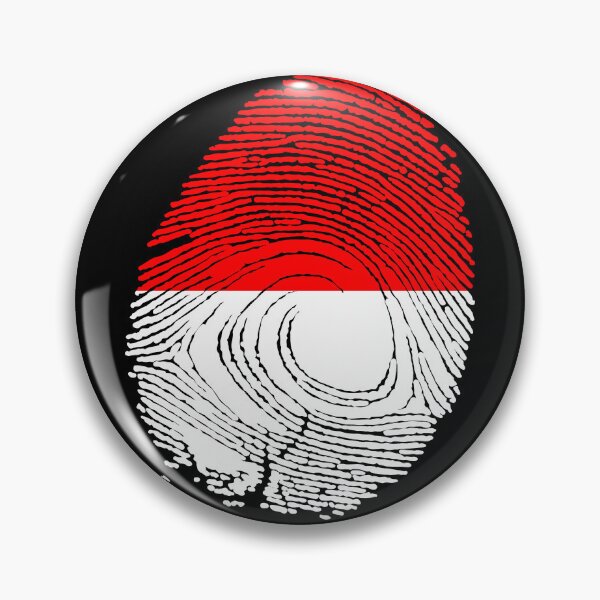 Item preview, Indonesia flag fingerprint designed and sold by Azeecreate009.