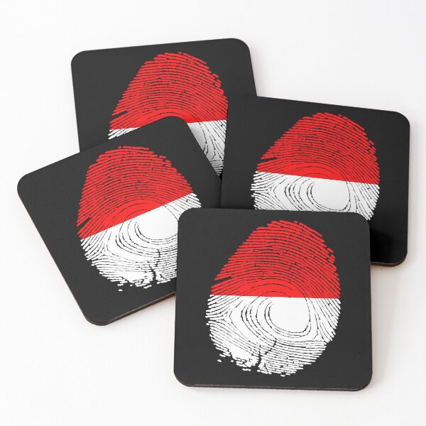 Item preview, Indonesia flag fingerprint designed and sold by Azeecreate009.