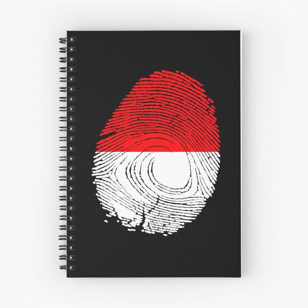 Item preview, Indonesia flag fingerprint designed and sold by Azeecreate009.
