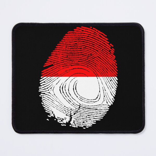 Item preview, Indonesia flag fingerprint designed and sold by Azeecreate009.