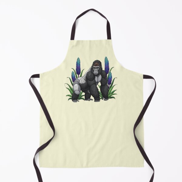 Item preview, Stained Glass Mountain Gorilla with Lupine Blooms designed and sold by BirdsnStuff.