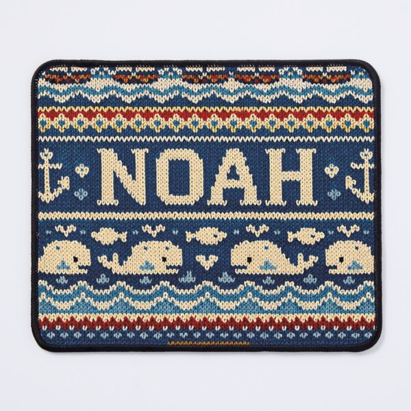 Item preview, Personalized name Noah in a nautical knit design designed and sold by Mauswohn.