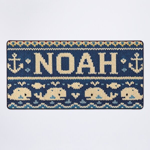 Item preview, Personalized name Noah in a nautical knit design designed and sold by Mauswohn.