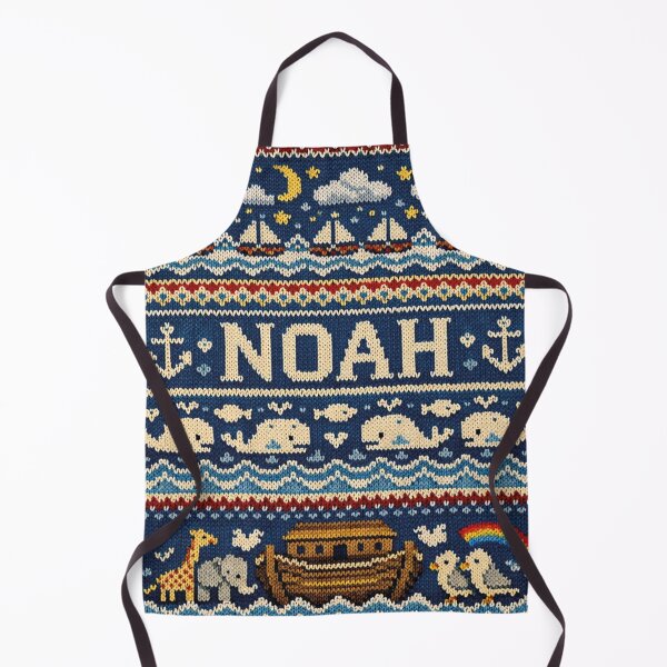 Item preview, Personalized name Noah in a nautical knit design designed and sold by Mauswohn.
