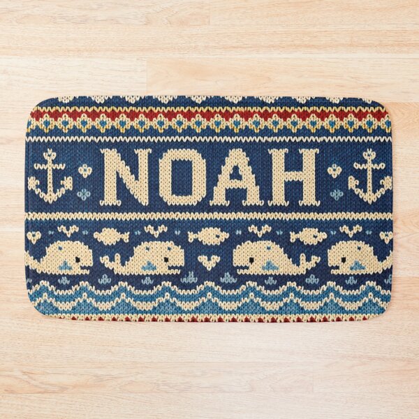Item preview, Personalized name Noah in a nautical knit design designed and sold by Mauswohn.