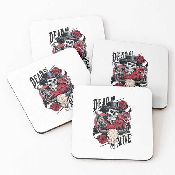 Item preview, Cowboy Skull Dead Or Alive designed and sold by SkullVibe Collective.