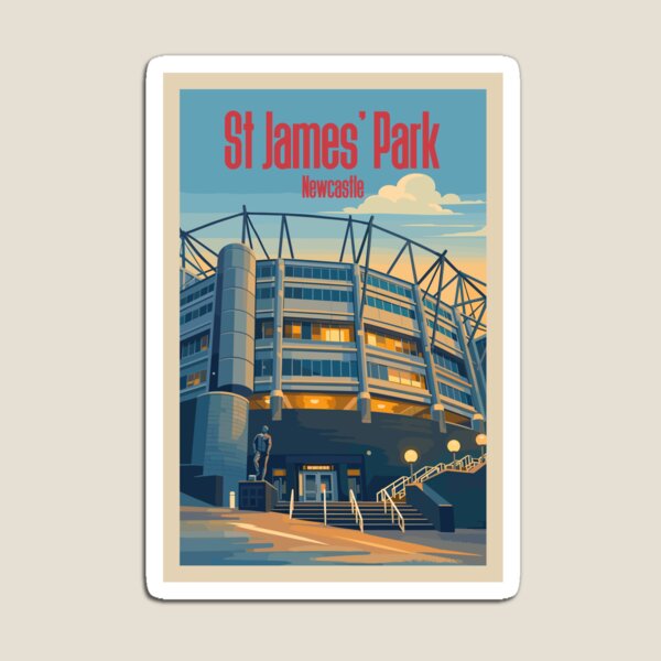 Item preview, St James’ Park Art Print | Newcastle United Stadium Toon Army Wall Art designed and sold by Magpie Kit.