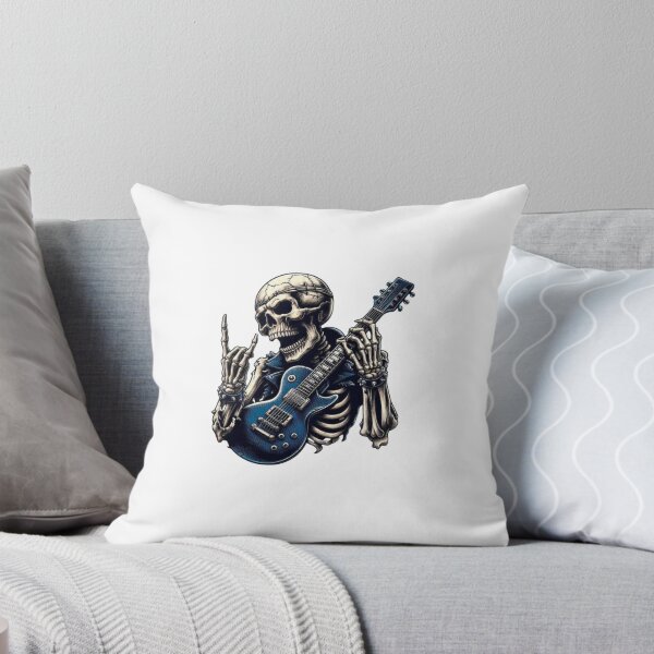 Item preview, Rock Guitar Skeleton Art designed and sold by SkullVibe Collective.
