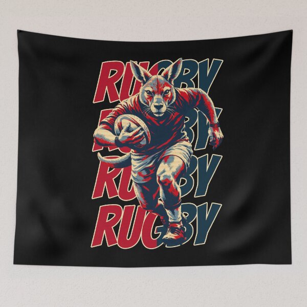 Item preview, Kangaroo Rugby Player designed and sold by TrueArtsStore.