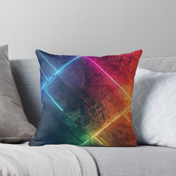 Item preview, Neon Concrete – Glowing Geometric Lines designed and sold by B-Russ-Stuff.